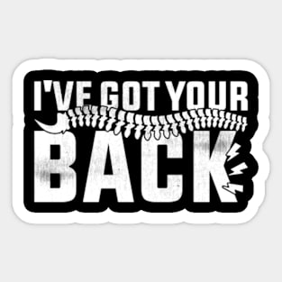 I've Got Your Back Funny Chiropractor Sticker